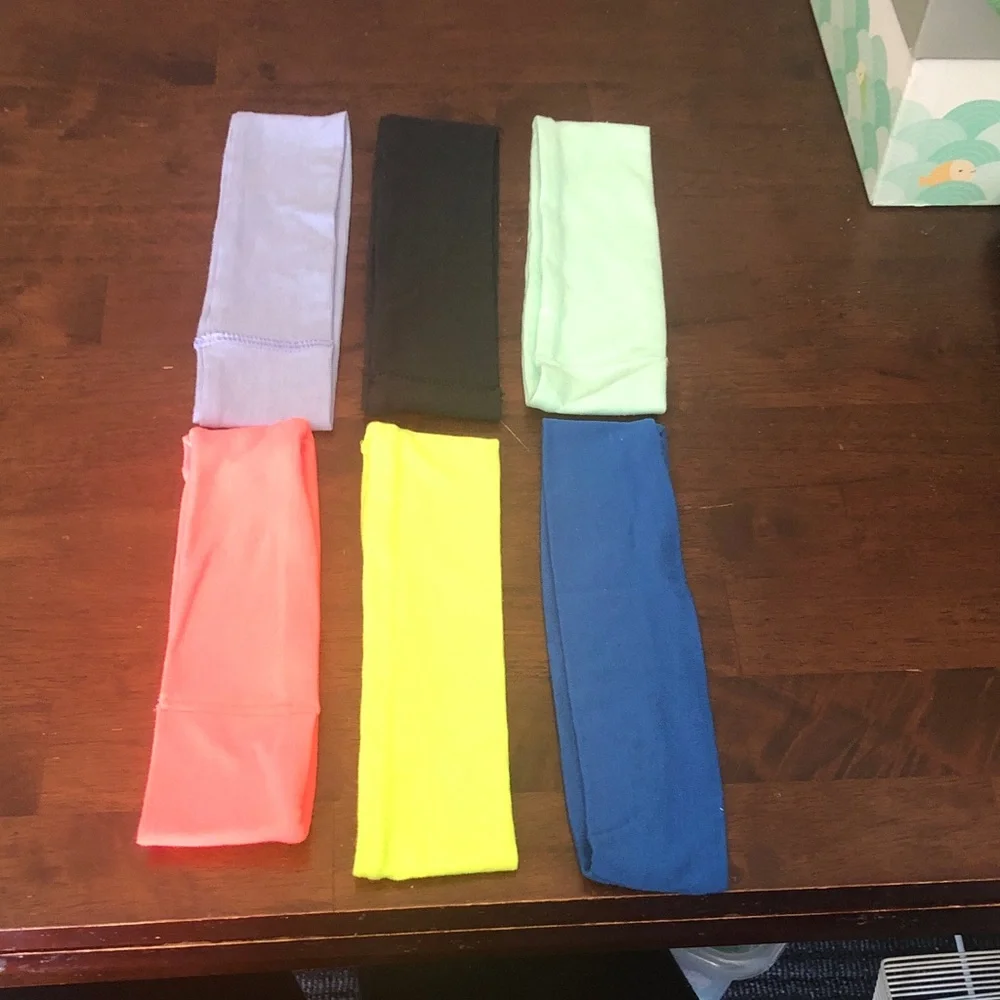 Athletic Stretch Fabric Headbands Set
